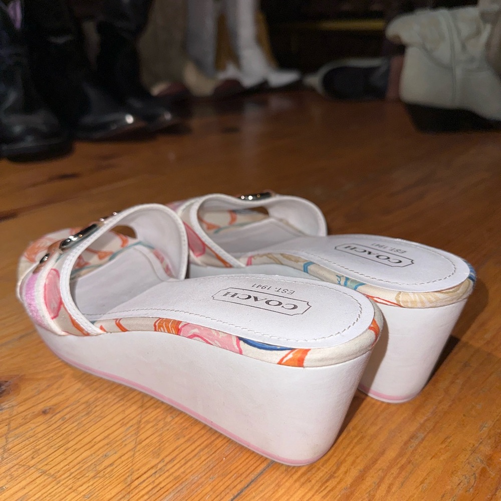 Coach “Fiona” Slide on Wedges - Picture 4 of 8